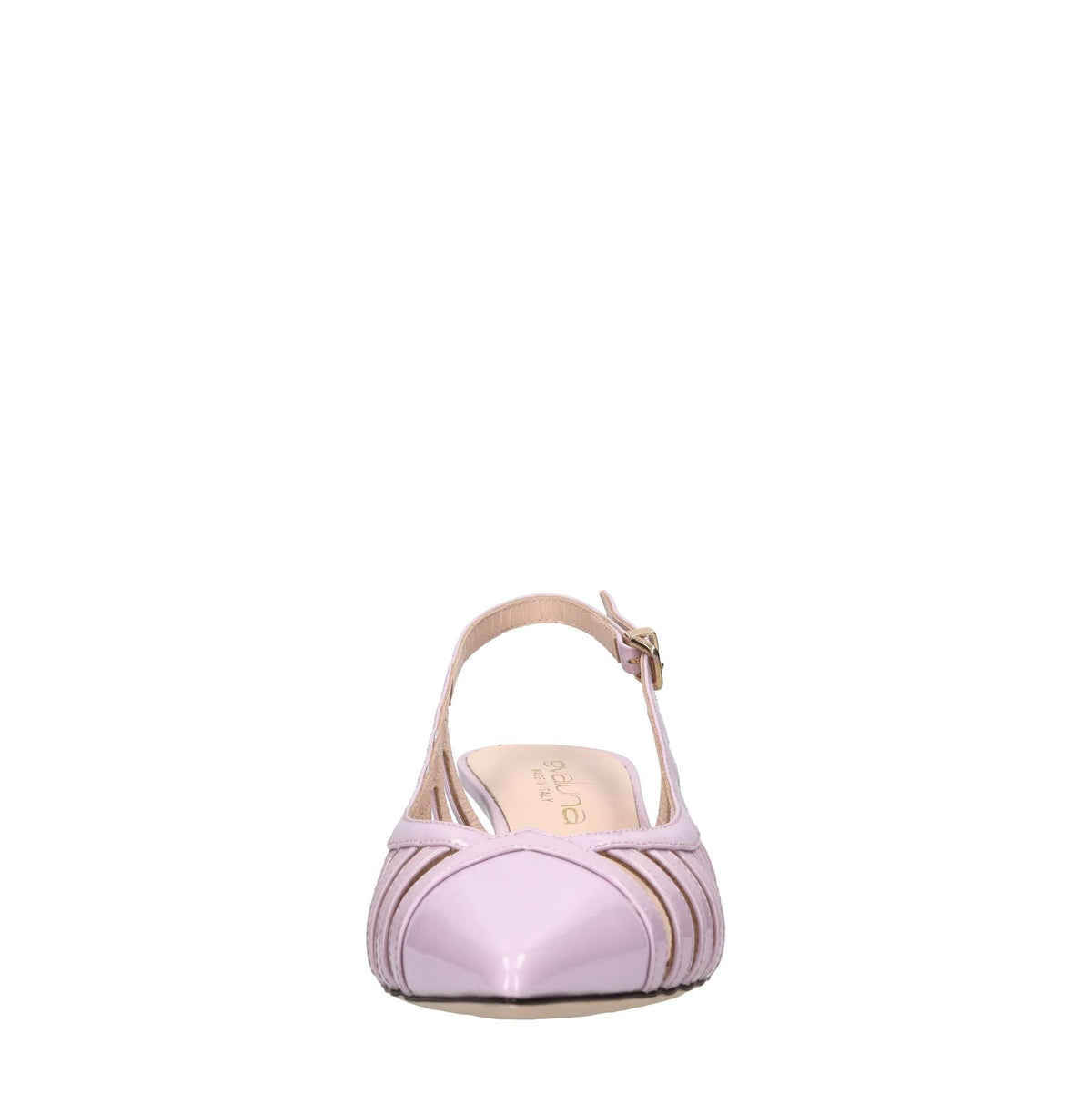 Décolleté slingback in vernice 