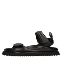 Sandali flat in pelle 
