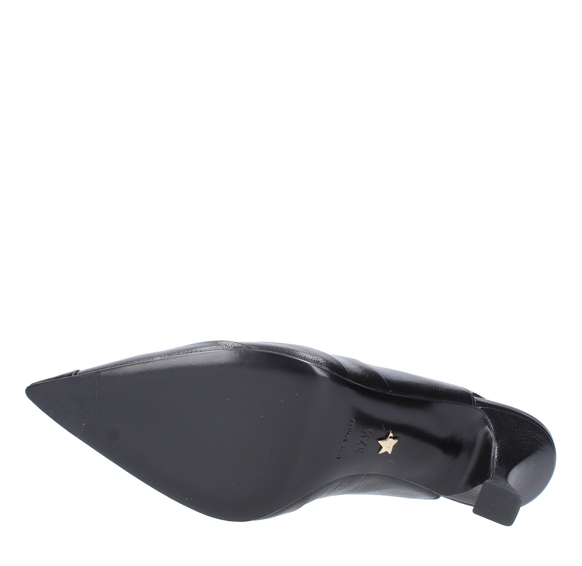 Décolleté slingback in pelle 