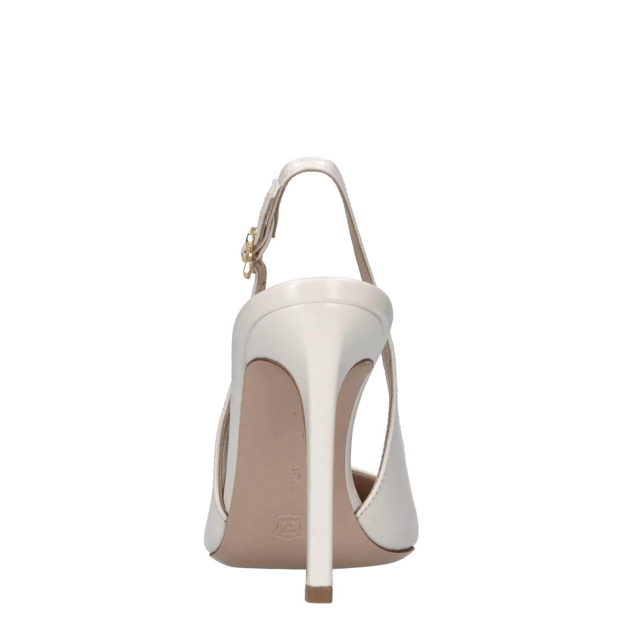 Décolleté slingback in pelle 
