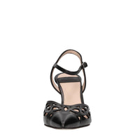 Décolleté slingback in pelle 