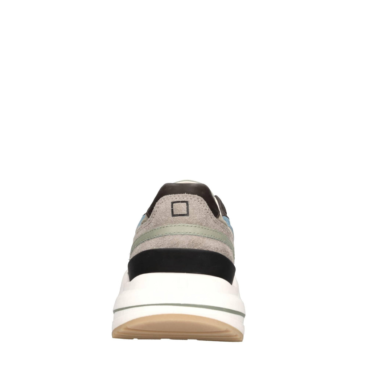 Sneakers in camoscio e tessuto 