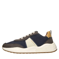 Sneakers in ecopelle e tessuto 