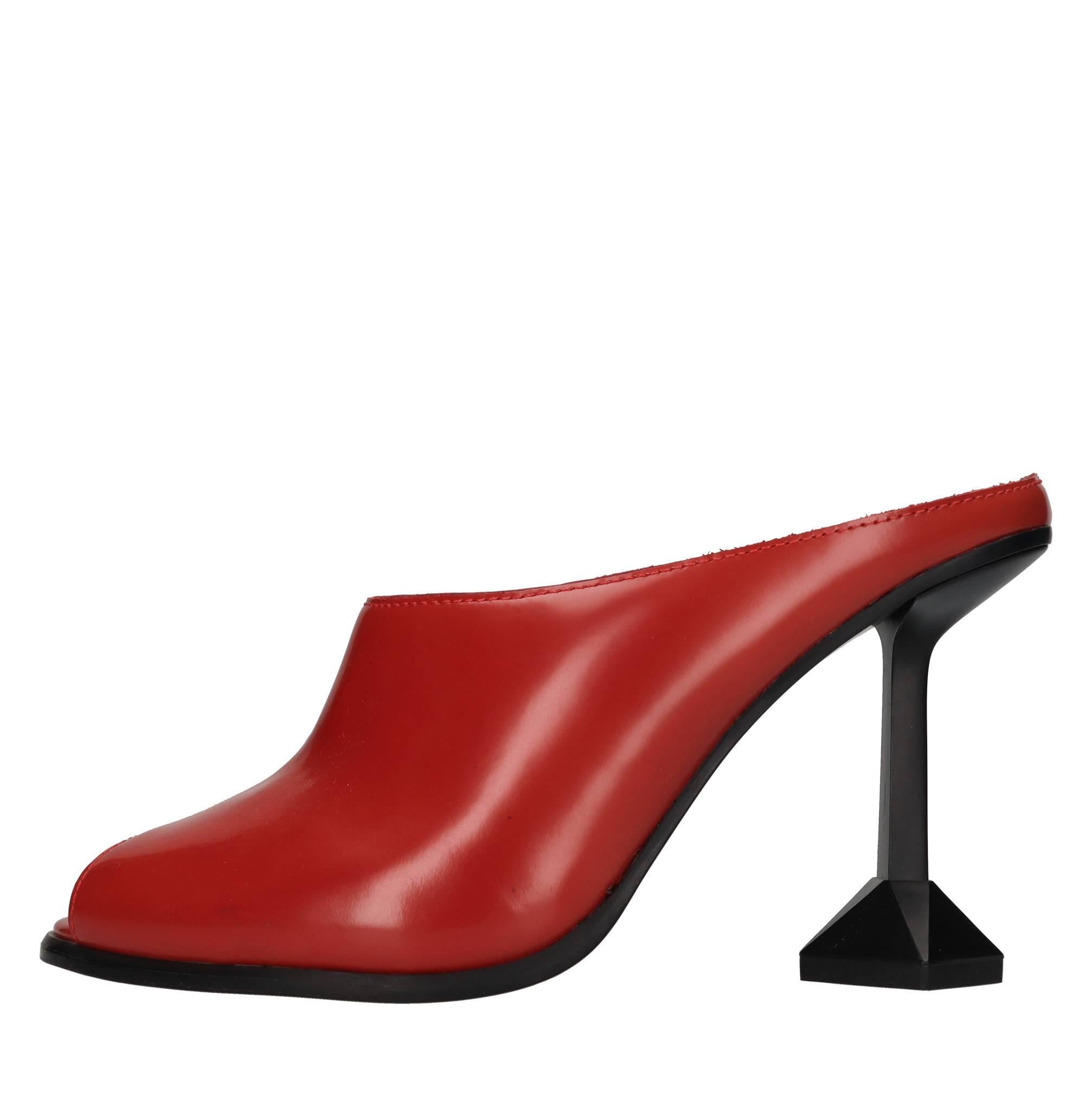 Mules in pelle 