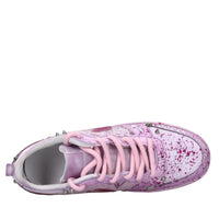 Sneakers in ecopelle e tessuto 