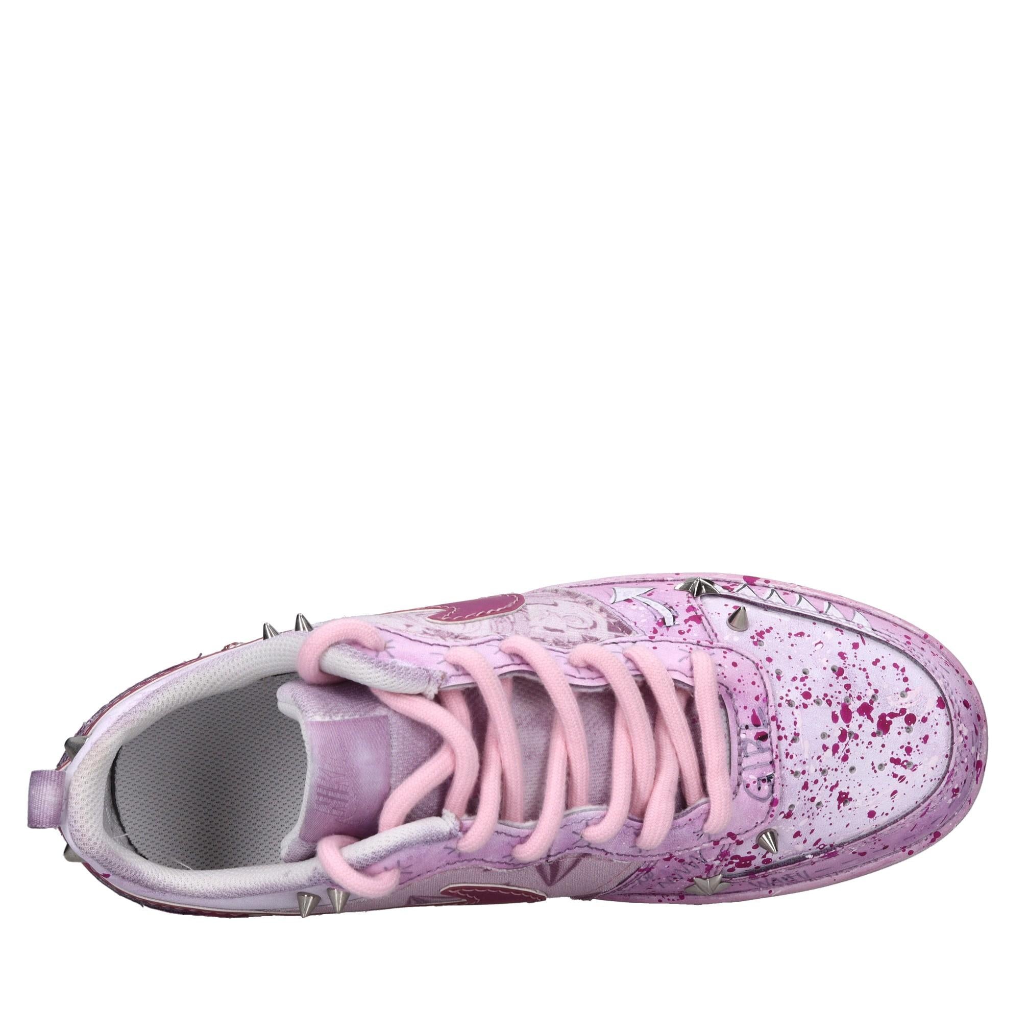 Sneakers in ecopelle e tessuto 