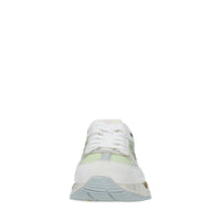 Sneakers in pelle, camoscio e tessuto 