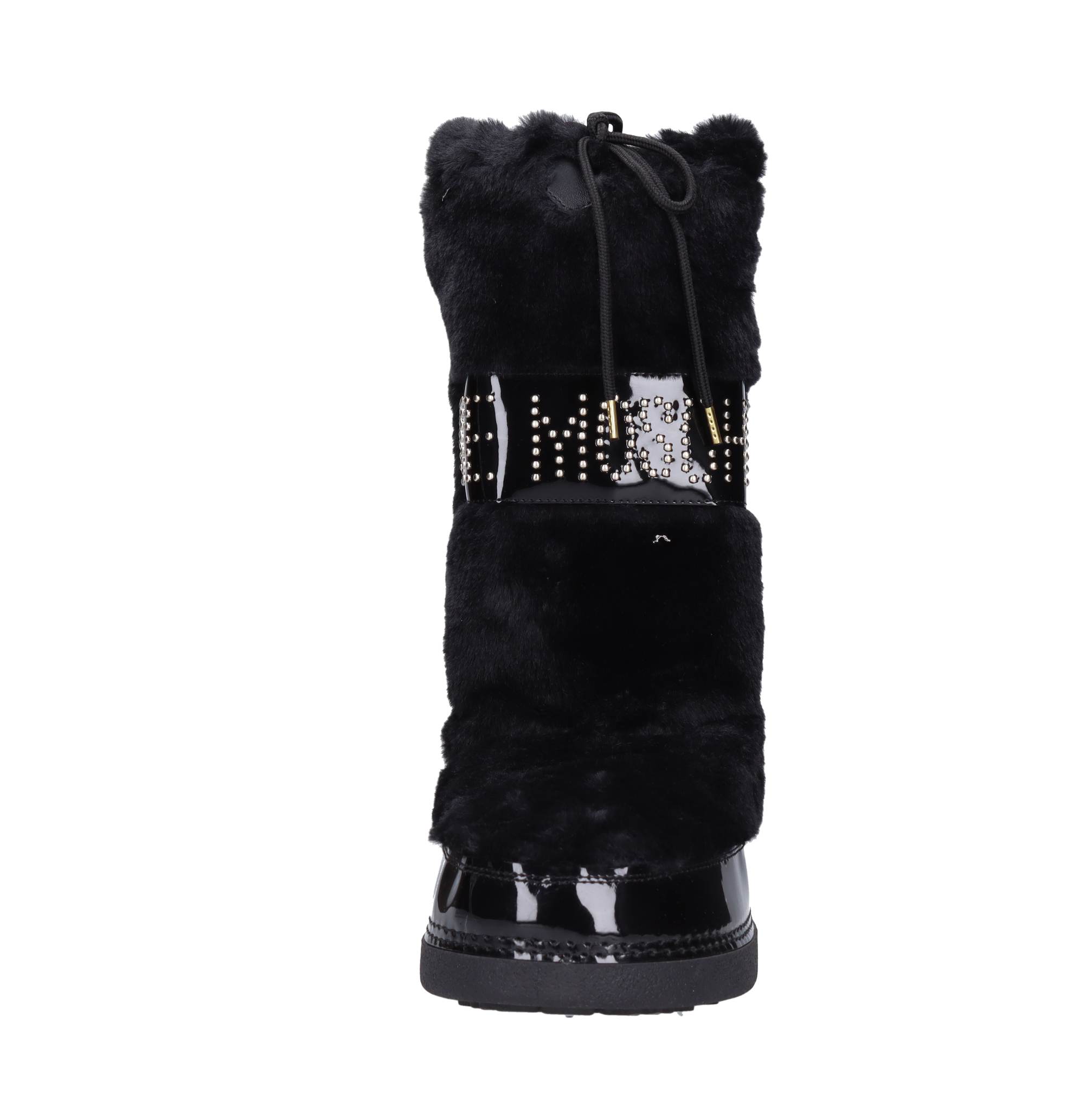 Faux fur and patent leather Après-ski boots - LOVE MOSCHINO - Ginevra  calzature