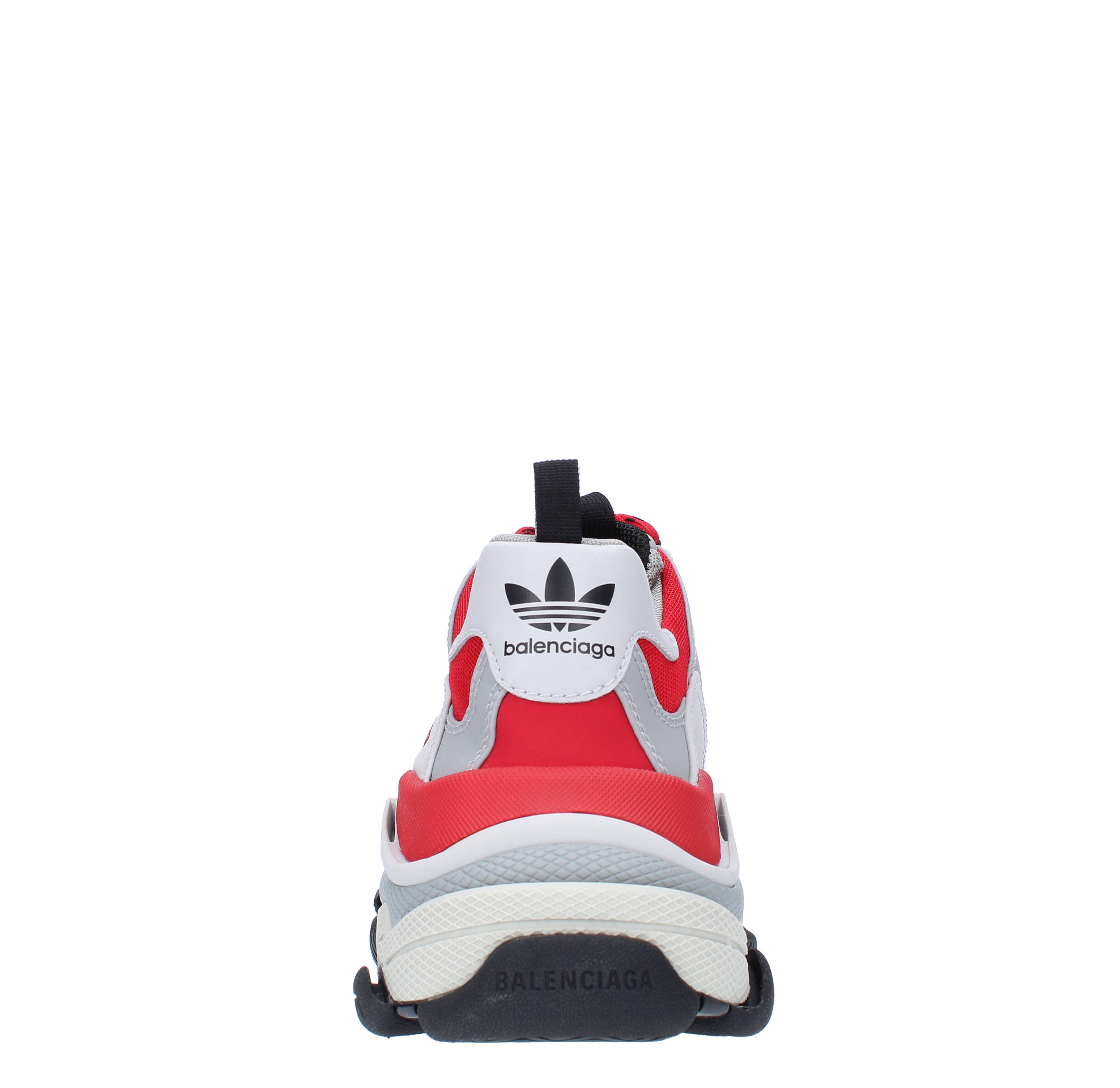 Sneakers BALENCIAGA X ADIDAS TRIPLE S in doppia schiuma e mesh rosso, nero  e grigio - BALENCIAGA X ADIDAS - Ginevra calzature