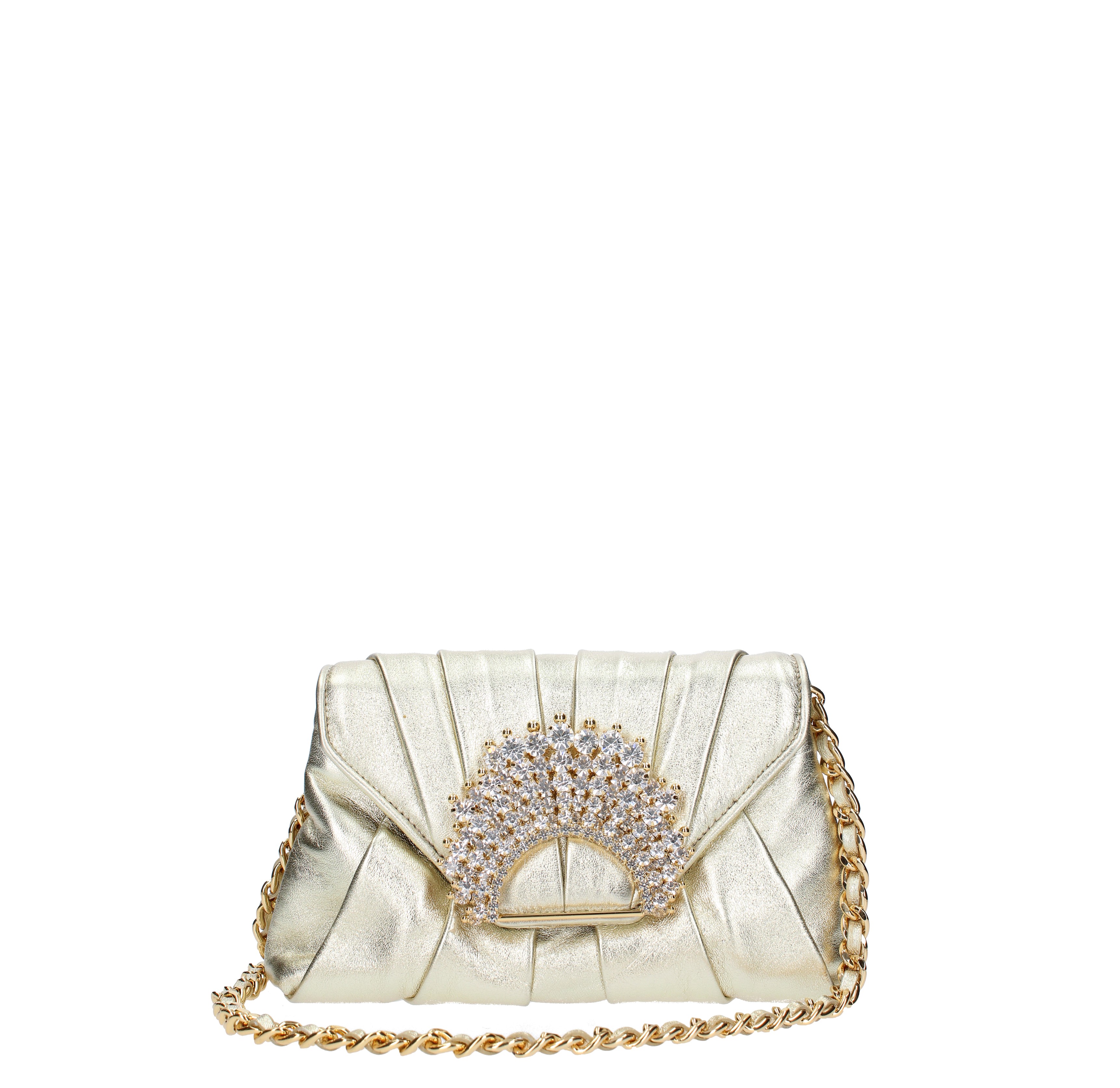 CLAIRE SMALL Gedebe bag in nappa and rhinestones - GEDEBE - Ginevra  calzature