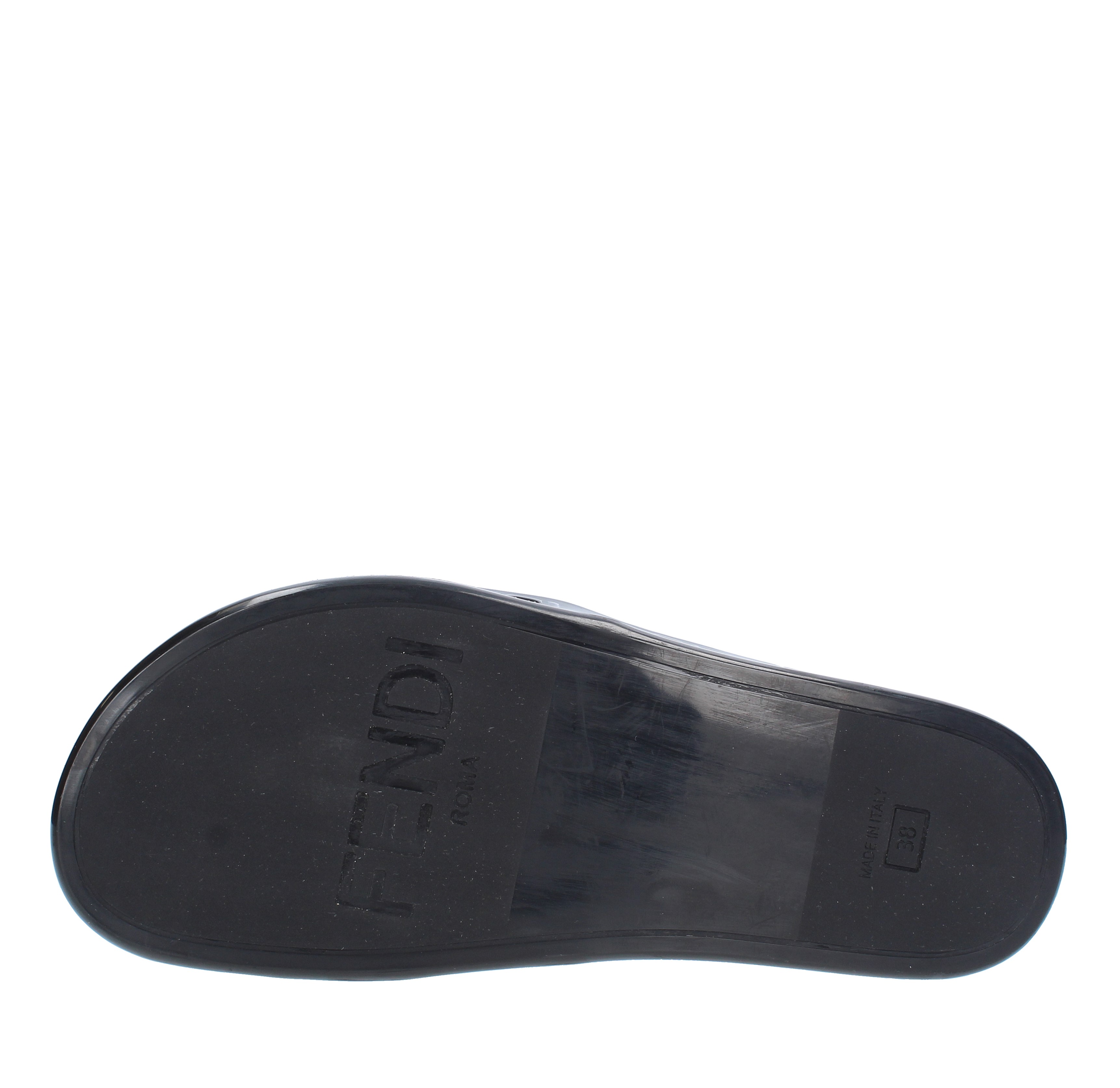 Flat in nastro intrecciato e pelle - FENDI - Ginevra calzature