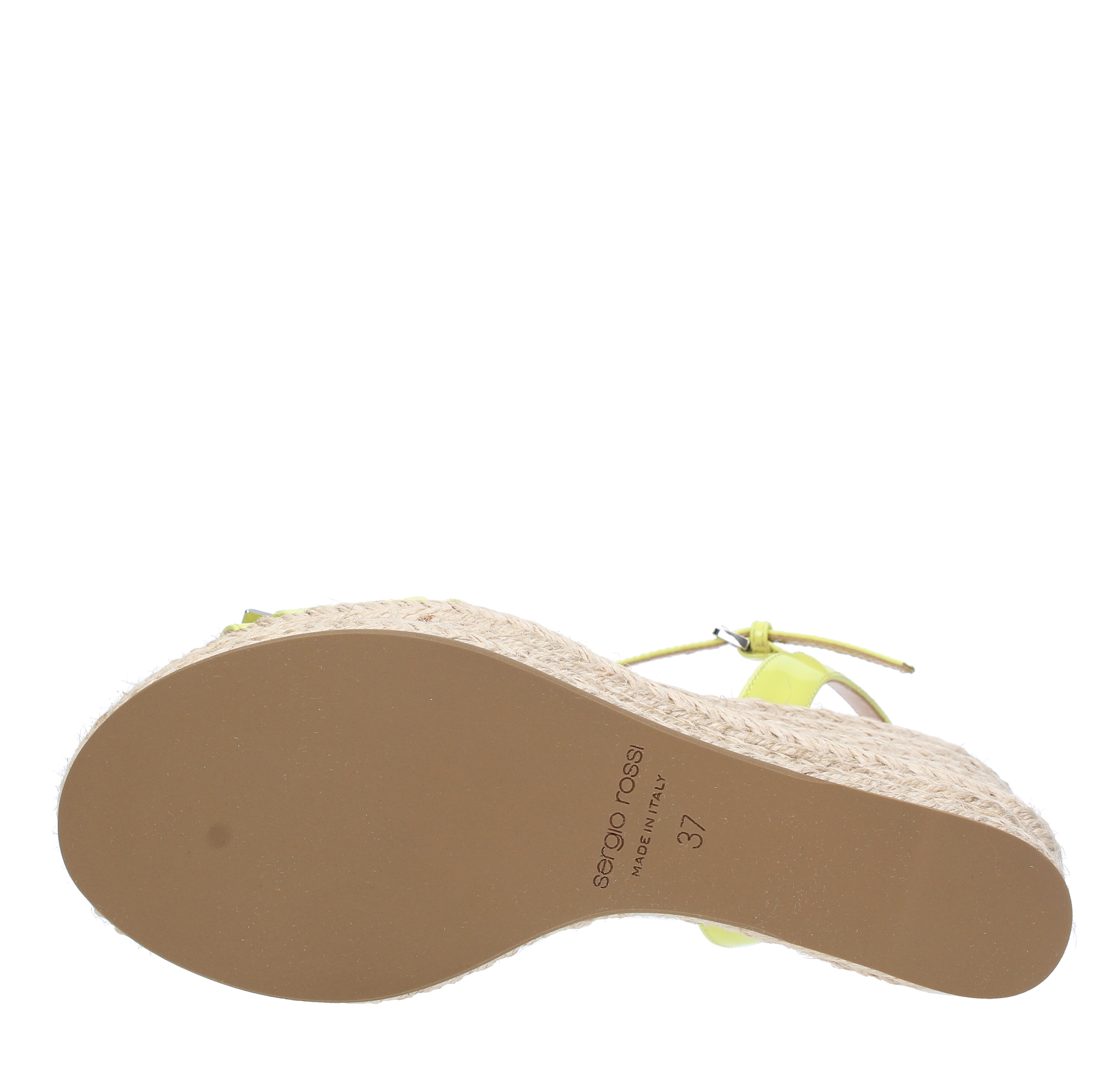 Sandali con zeppa in pelle lucida - SERGIO ROSSI - Ginevra calzature
