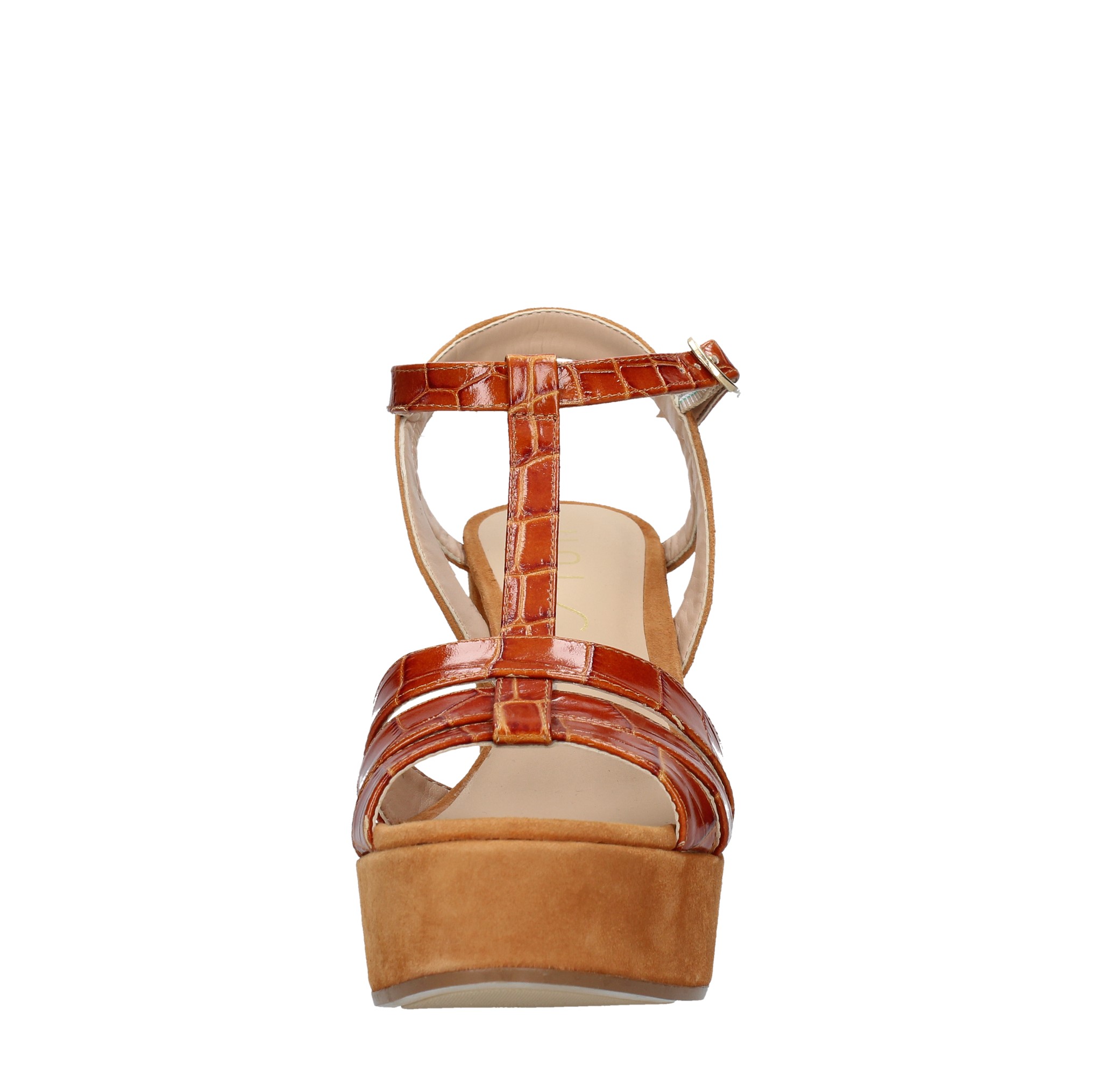 Plateau sandals made of coconut print leather and suede - UNISA - Ginevra  calzature