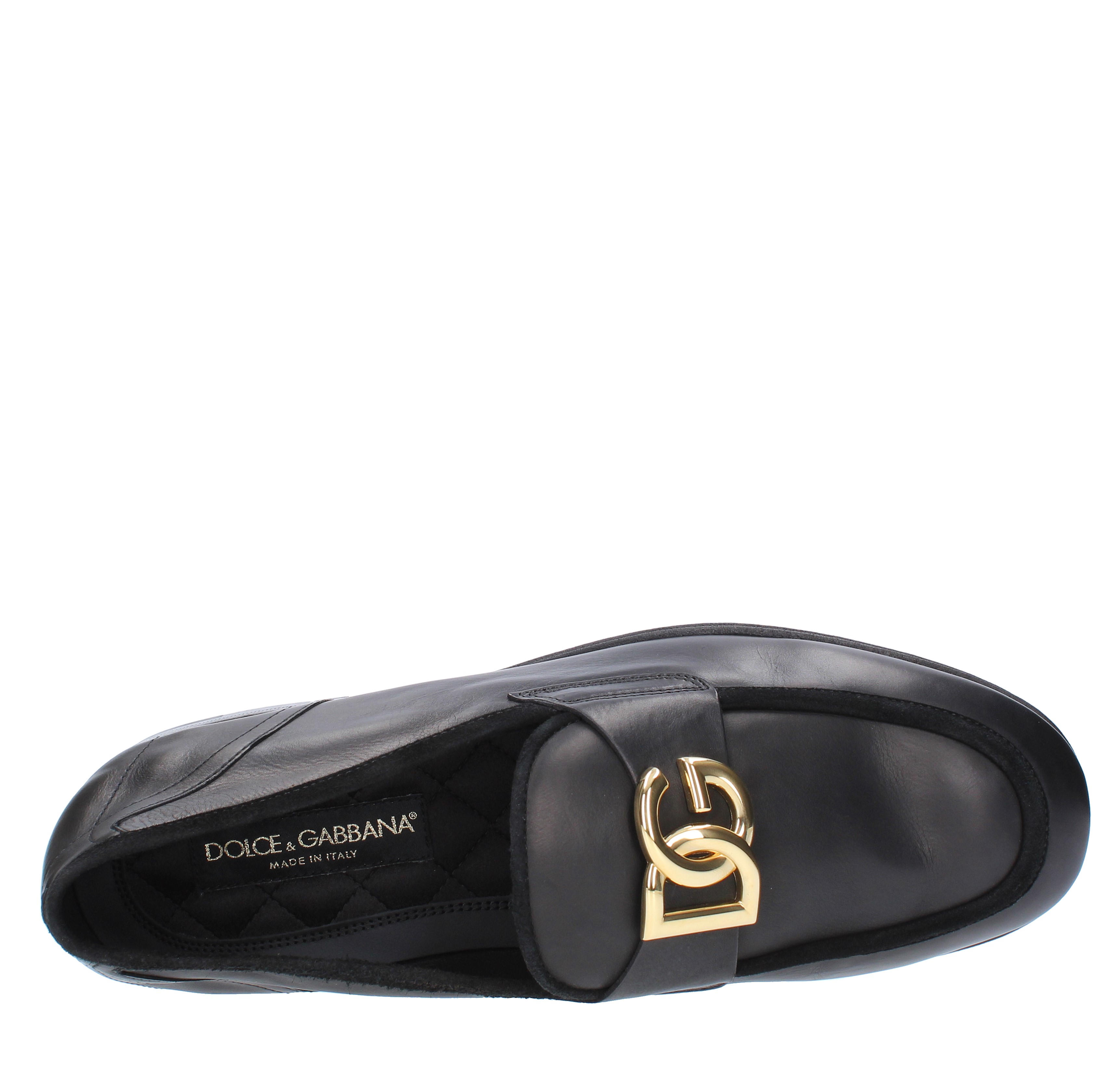 DOLCE & GABBANA ARIOSTO moccasins in calfskin with suede piping -  DOLCE&GABBANA - Ginevra calzature