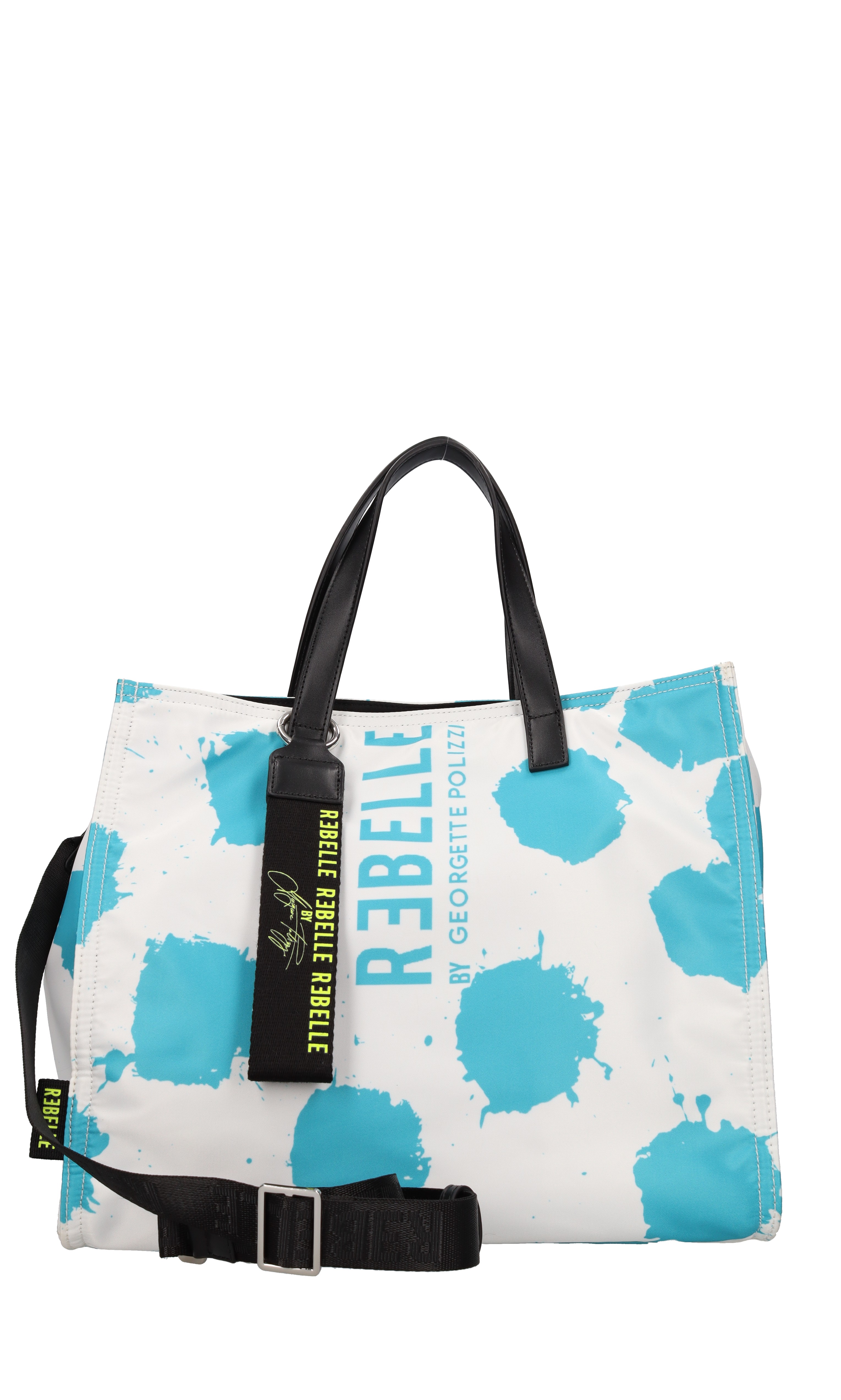 REBELLE BY GEORGETTE POLIZZI Borsa in pelle e tessuto