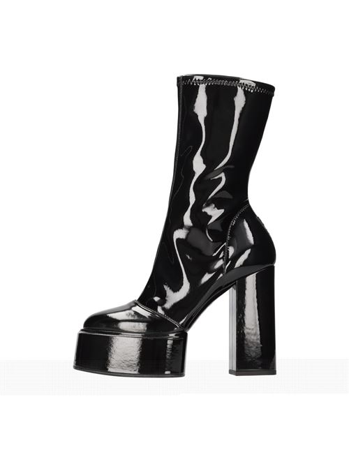 Patent leather ankle boots 3JUIN | MILA 080 MOK FLUIDNERO