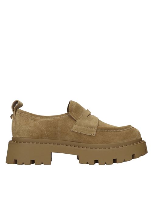 GENIAL model moccasins in suede ASH | GENIAL STUDS BABY SOFTGOLDEN BROWN