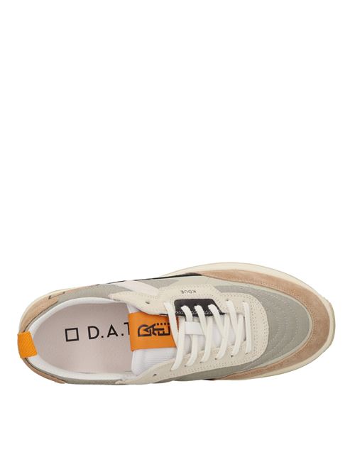 Sneakers in pelle, tessuto e camoscio . D.A.T.E. | KDUE RIPSTOPARMY