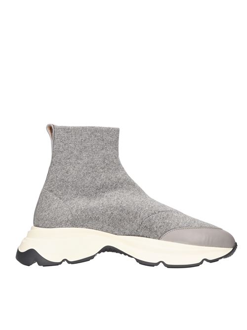 Leather and fabric sneakerS FABIANA FILIPPI | F626 000 VR3GRIGIO