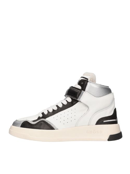 Sneakers alte modello TWEENER in pelle GHOUD | TWHW MX02BIANCO-NERO