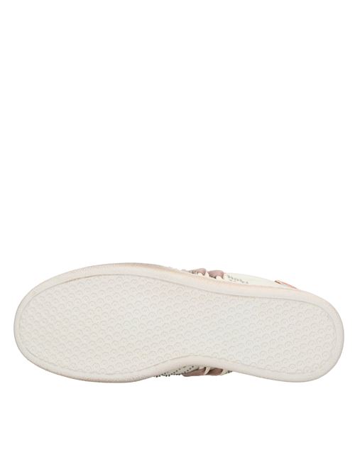 Sneakers alte in pelle HIDNANDER | THE CAGE HD1MS175 100BIANCO-ARANCIO