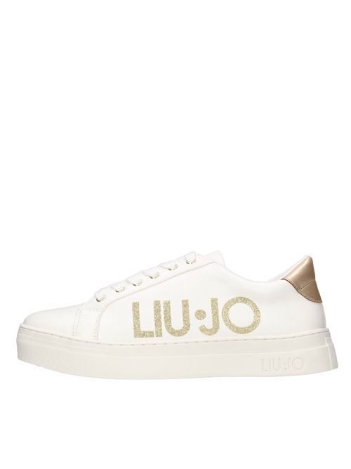 Sneakers in eco-leather LIU JO | ALICIA 631 SPREADINGBIANCO-ORO