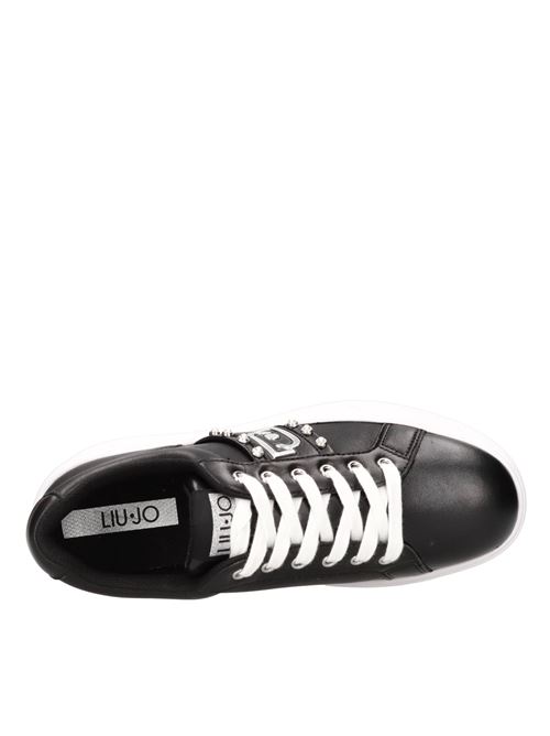 Sneakers in leather and eco-leather LIU JO | SELMA 04 CALF LEATHERNERO