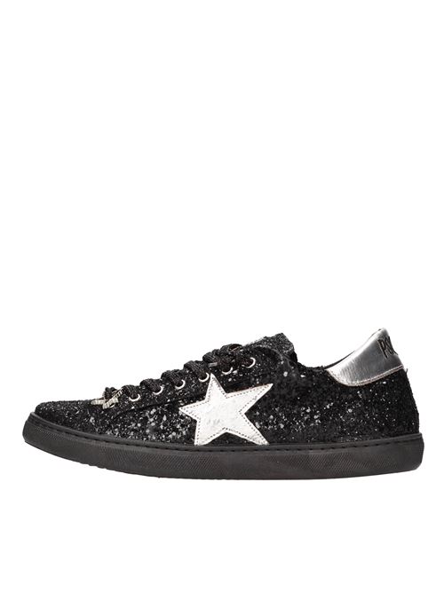 Fabric and glitter sneakers PASQUALEXY3 | PXCU 002NERO-ARGENTO