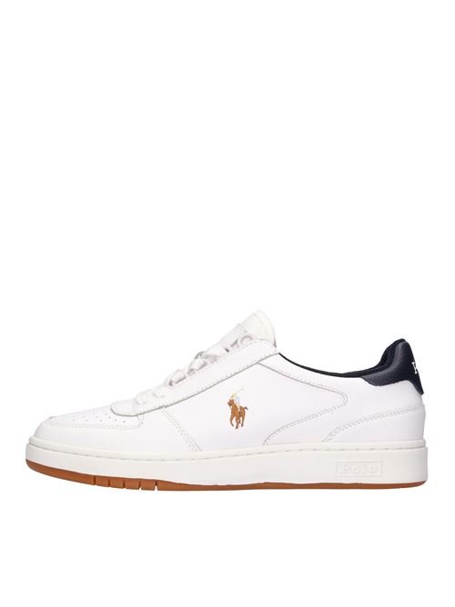 Leather sneakers POLO RALPH LAUREN | CRT PP-SK-ATHBIANCO-BLU