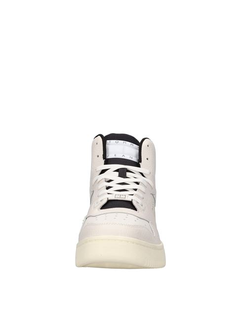 High-top leather sneakers TOMMY JEANS | EM0EM01258BIANCO-NERO