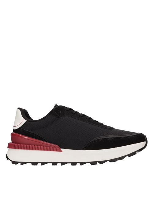 Suede and fabric sneakers TOMMY JEANS | EM0EM01265NERO-BIANCO