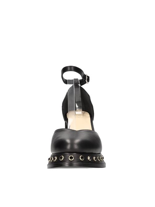 VARLOT STUDS model décolleté in leather CASTANER | 025488NERO