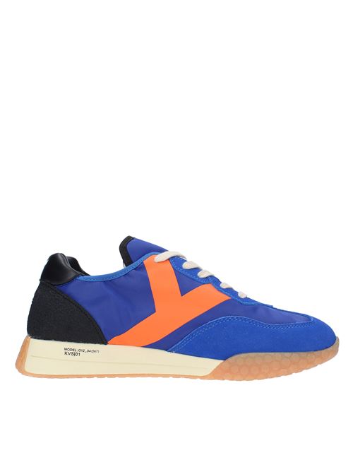 Sneakers in camoscio tessuto e gomma KEH NOO | S00KM9313BLU-ARANCIO-NERO