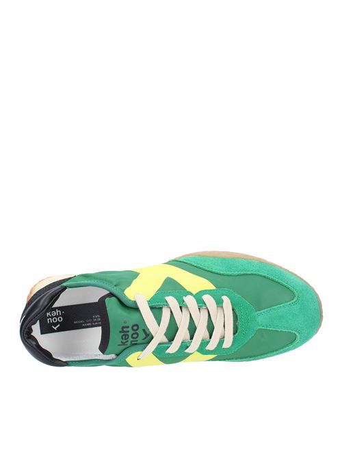 Sneakers in camoscio tessuto e gomma KEH NOO | S00KM9313VERDE-GIALLO-NERO