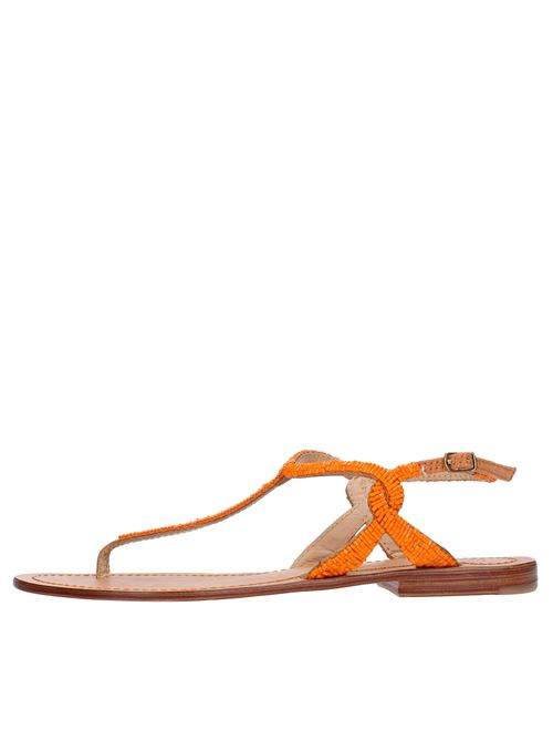 Sandali flat in pelle e strass - MALIPARMI - Ginevra calzature