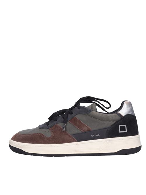 Leather and suede trainers D.A.T.E. | M371-C2VERDE MILITARE
