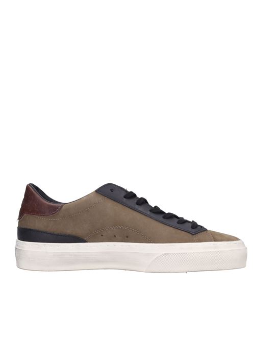Leather trainers D.A.T.E. | SONICA POWDERARMY