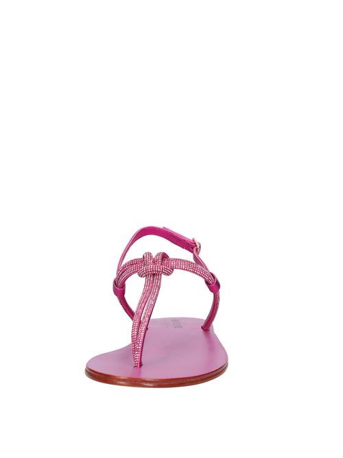 Leather thong sandals EMANUELLE VEE | 431M-722-12-MMSFUXIA