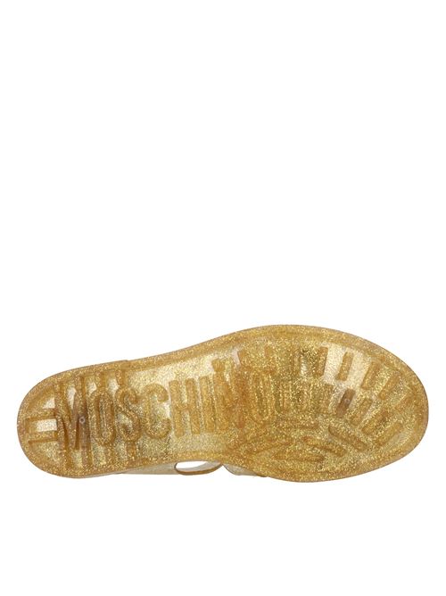 Rubber sandals MOSCHINO COUTURE | MA16501G1GM24901ORO