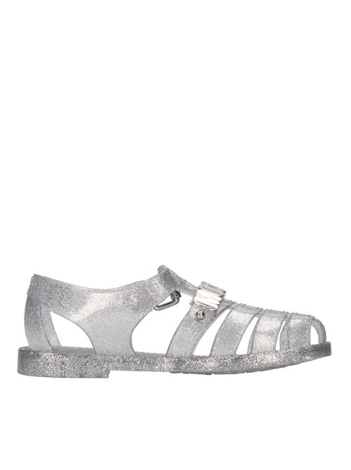 Rubber sandals MOSCHINO COUTURE | MA16501G1GM24902ARGEENTO