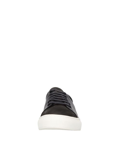 Leather sneakers with suede toe NATIONAL STANDARD | M03-COV-098NERO