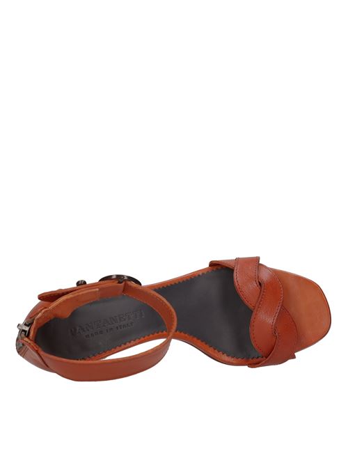 Leather sandals PANTANETTI | PANTE1057MARRONE