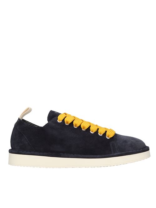 PANCHIC P01 LACE-UP model sneakers in suede PANCHIC | P01M011BLU NOTTE-GIALLO