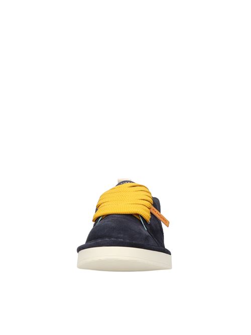 PANCHIC P01 LACE-UP model sneakers in suede PANCHIC | P01M011BLU NOTTE-GIALLO