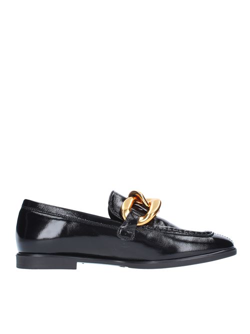 Moccasins model 1528 in leather BIANCADI | 1528NERO