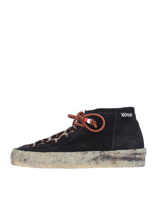 Sneakers modello 08232 in camoscio e tessuto HAANI | 08232NERO