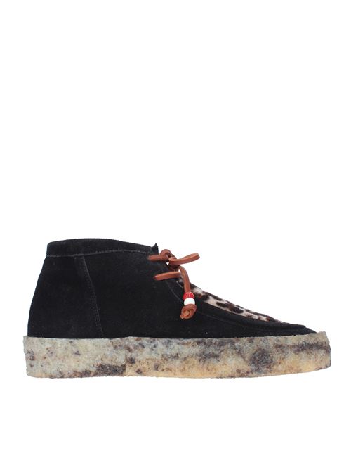 Sneakers modello 08232 in camoscio e tessuto HAANI | 08232NERO