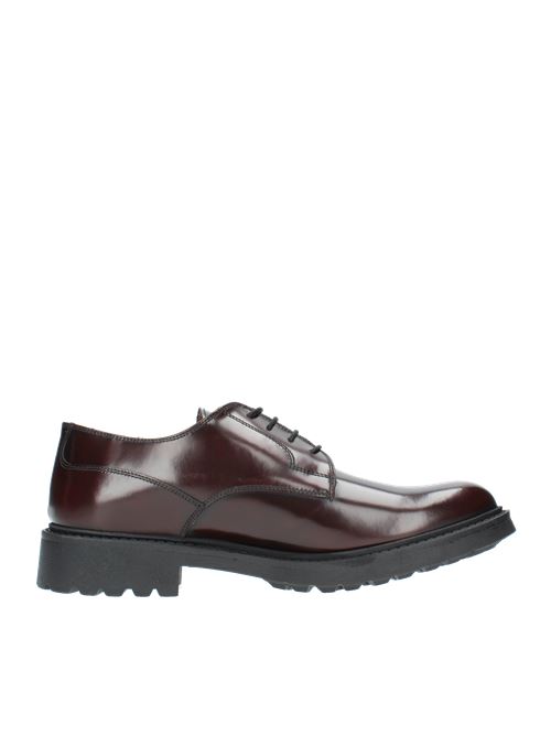 Stringate modello E953 in pelle THOMPSON | E953BORDEAUX