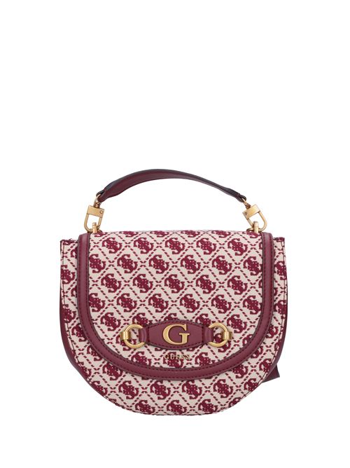 Borsa in tessuto ed ecopelle GUESS | HWJB8654200MERLOT