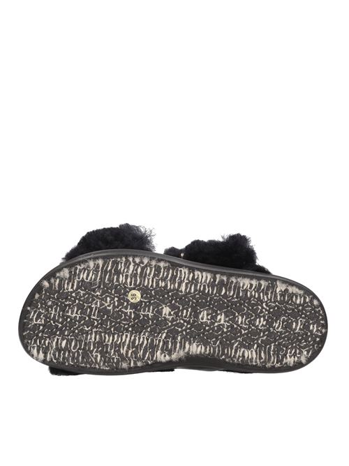 Mules in pelle e pelliccia MARNI | FBMS014501NERO